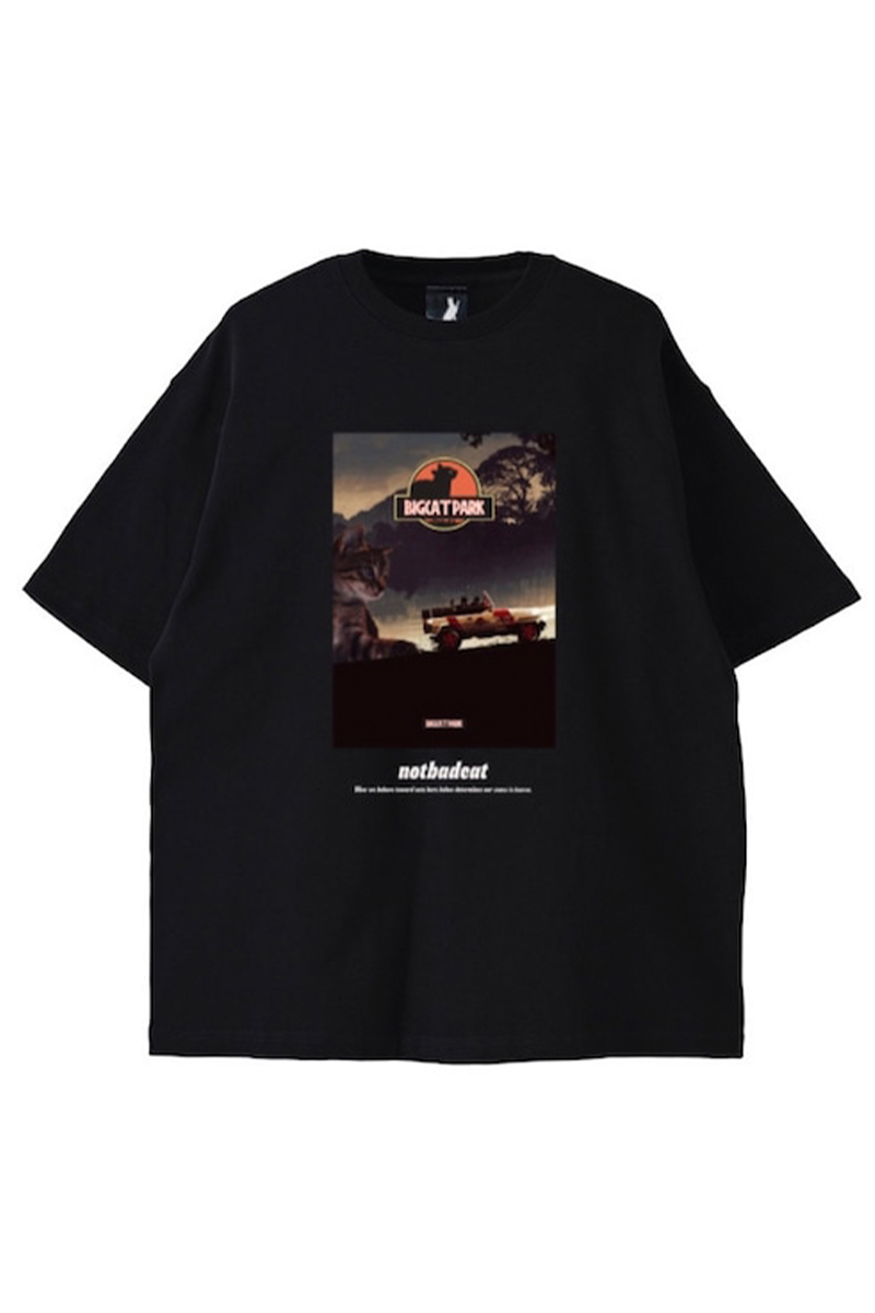 NOTBADCAT (ノットバッドキャット) CAT PARK SS Tee Black