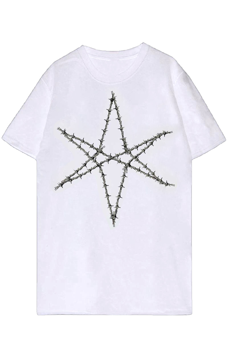 BRING ME THE HORIZON UNISEX T-SHIRT: BARBED WIRE (BACK PRINT)