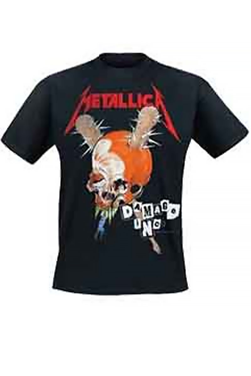 【予約商品】 METALLICA バンドTシャツ ユニセックス : DAMAGE INC (BACK PRINT)