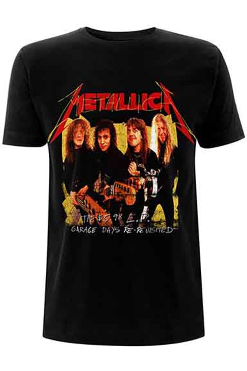 【予約商品】 METALLICA バンドTシャツ ユニセックス : GARAGE PHOTO YELLOW (BACK PRINT)