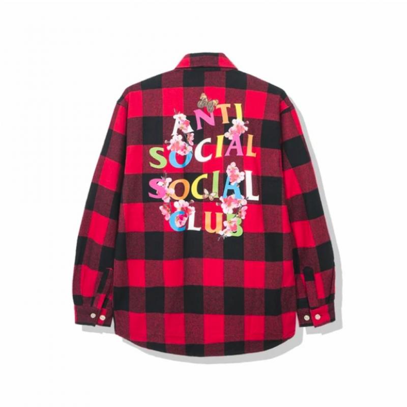 Anti Social Social Club FRANTIC RED FLANNEL