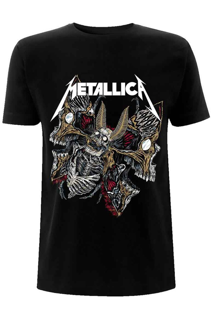 【予約商品】 METALLICA バンドTシャツ ユニセックス : SKULL MOTH