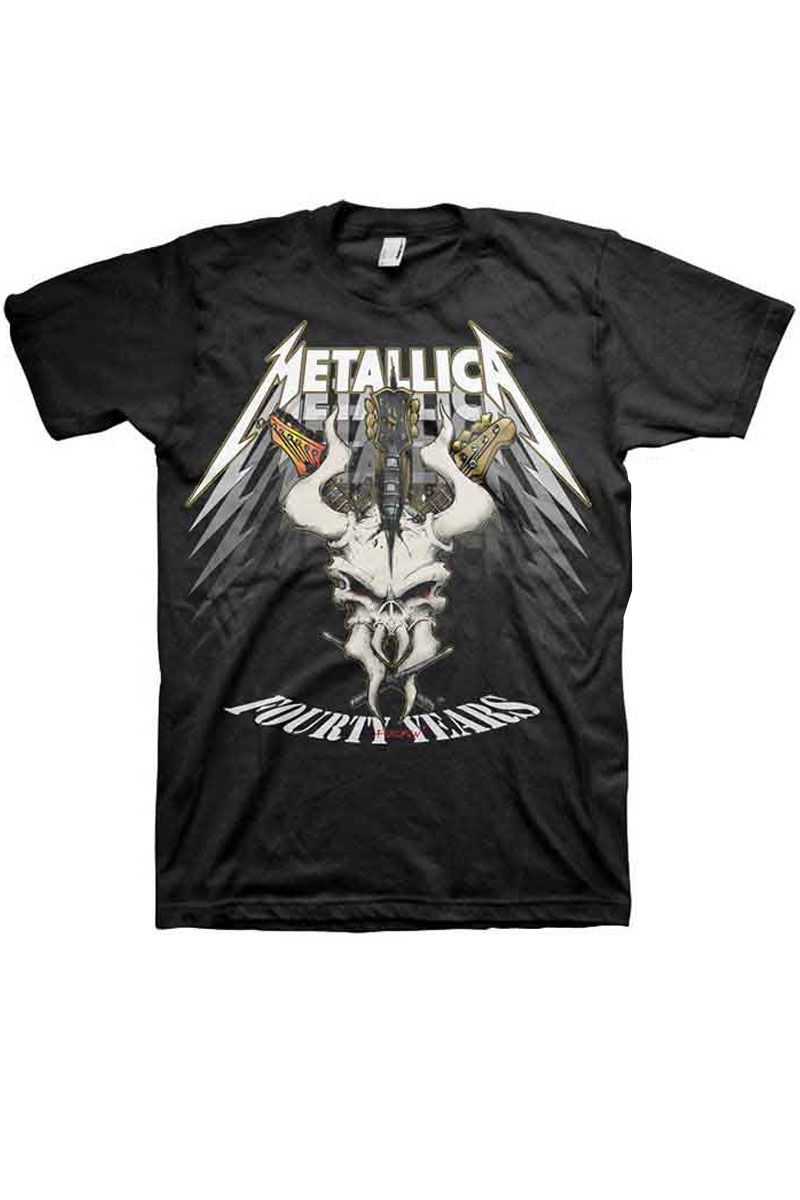【予約商品】 METALLICA バンドTシャツ ユニセックス : 40TH ANNIVERSARY FORTY YEARS (BACK PRINT)