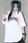 DI:VISION (ディヴィジョン) BURNED LOGO Tee WHITE