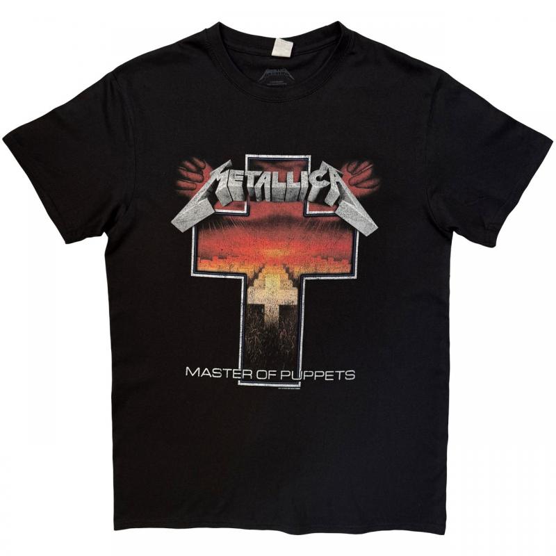 LLICA(メタリカ) MASTER OF PUPPETS Tシャツ METALLICA バンドTシャツ ユニセックス : MASTER OF PUPPETS CROSS