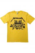 【予約商品】 METALLICA バンドTシャツ ユニセックス : 72 SEASONS SIMPLIFIED COVER YELLOW