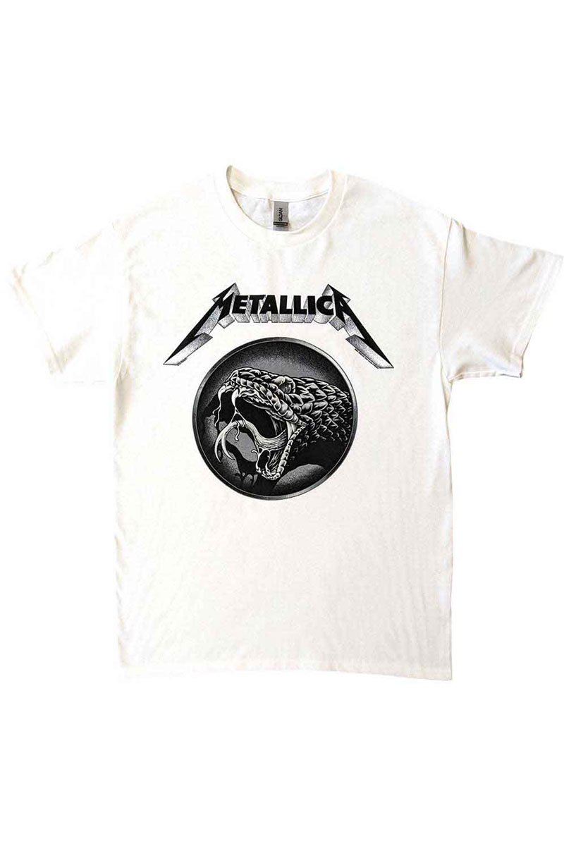 【予約商品】 METALLICA バンドTシャツ ユニセックス : BLACK ALBUM POSTER WHITE