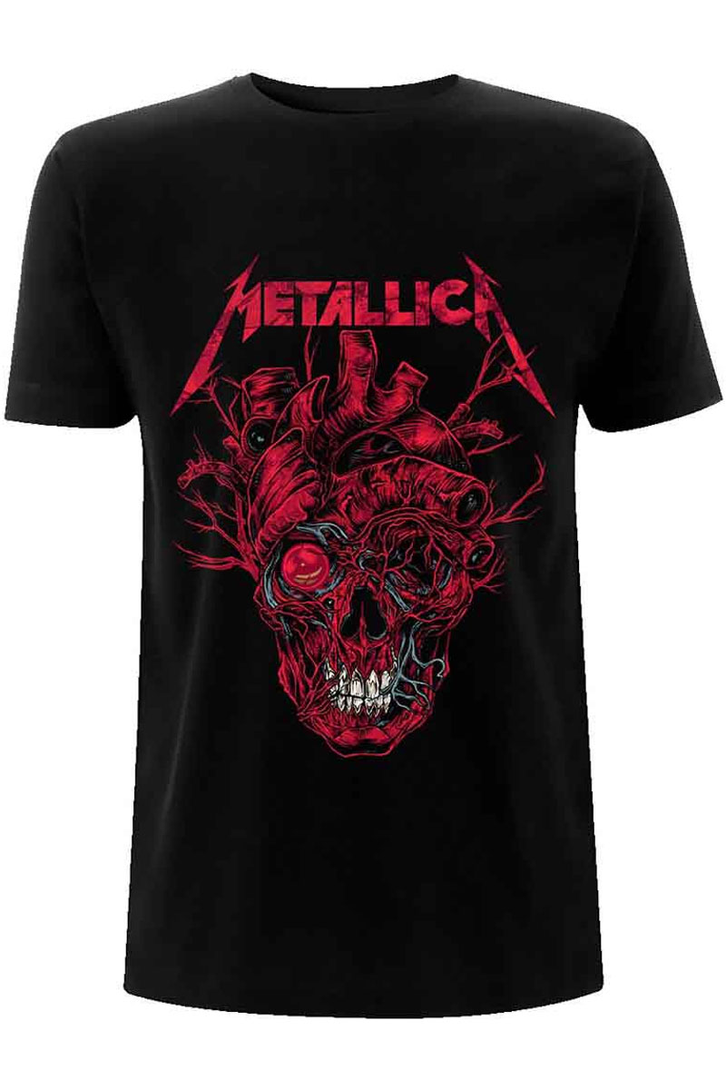 【予約商品】 METALLICA バンドTシャツ ユニセックス : HEART SKULL