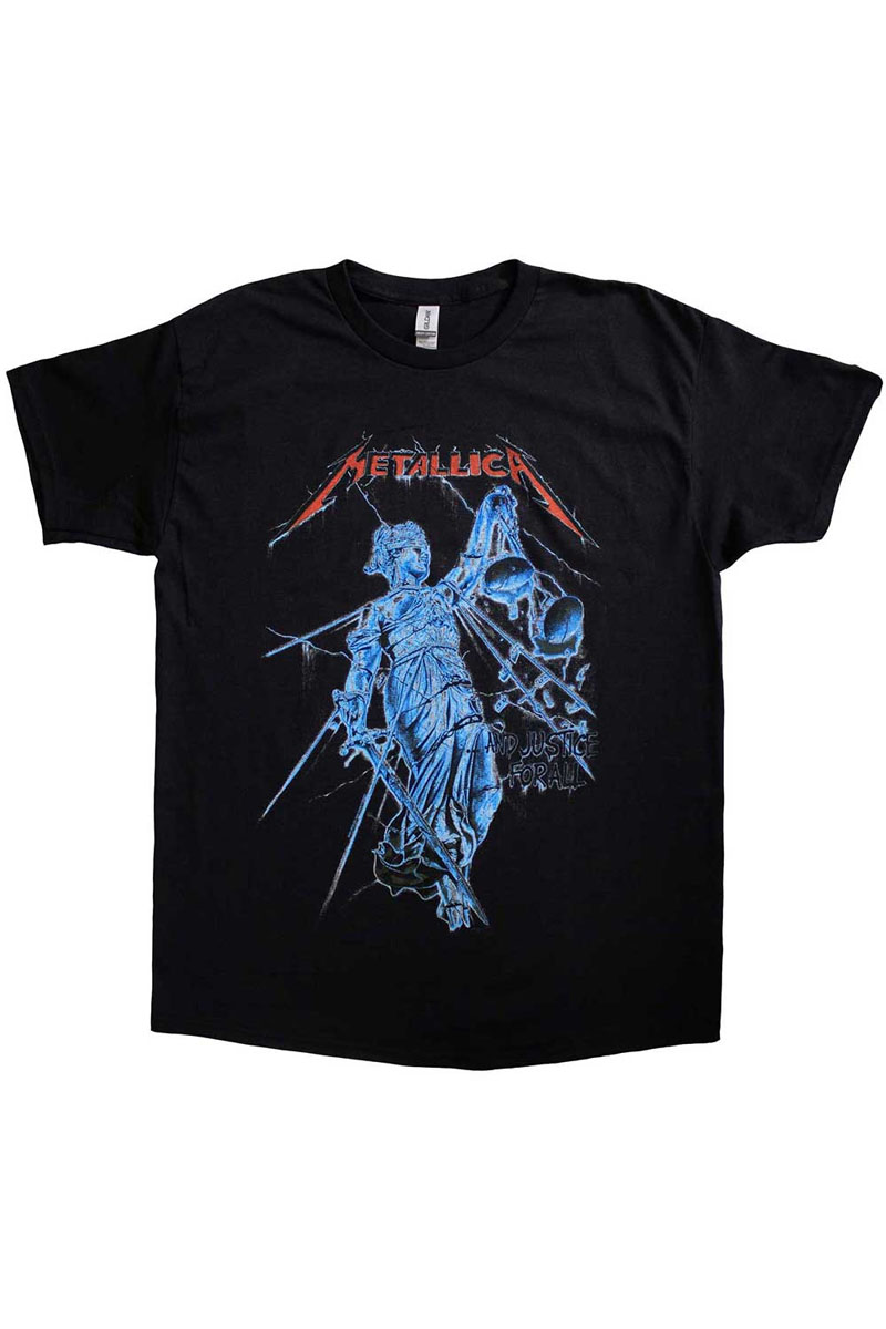 【予約商品】 METALLICA バンドTシャツ ユニセックス : BLUE JUSTICE