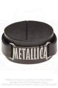 【予約商品】 METALLICA LEATHER WRIST STRAP: LOGO