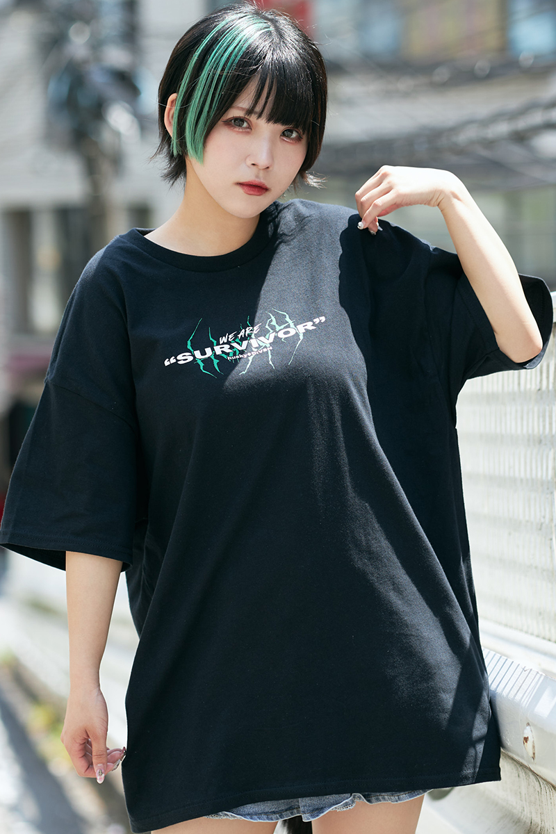 husky × DI:VISION × GEKIROCK CLOTHING コラボTシャツ GREEN