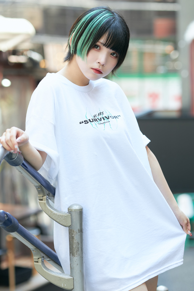 husky × DI:VISION × GEKIROCK CLOTHING コラボTシャツ WHITE