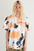 PSYCHOLOGICAL METAMORPHOSIS DYED 2TONE SS TEE ORG-BLK