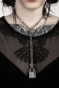 DISTURBIA CLOTHING Padlock Necklace