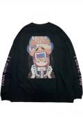 FACT101(ファクト・イチマルイチ) 「Love letter」BigロングTシャツ BLACK