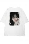 FACT101(ファクト・イチマルイチ) 『rouge』 ビッグTシャツ_White