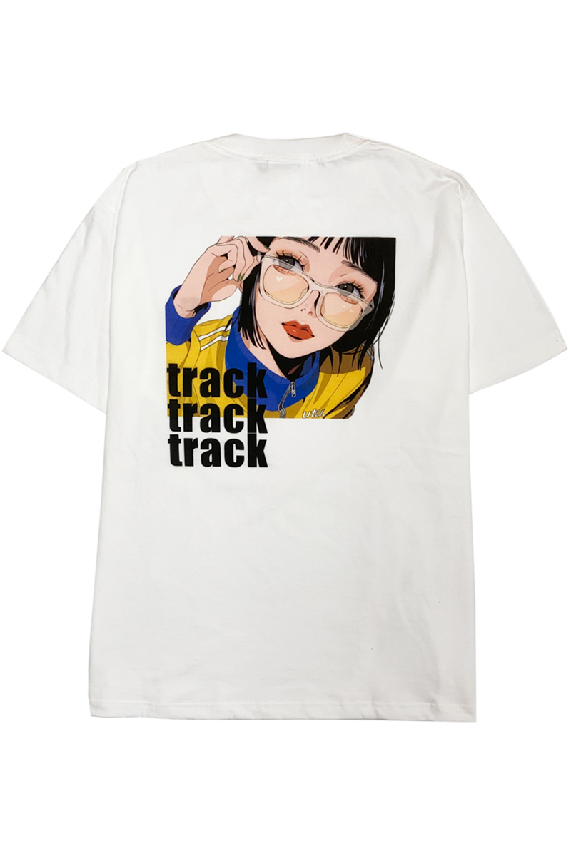 FACT101(ファクト・イチマルイチ) 『track!』 Tシャツ WHITE