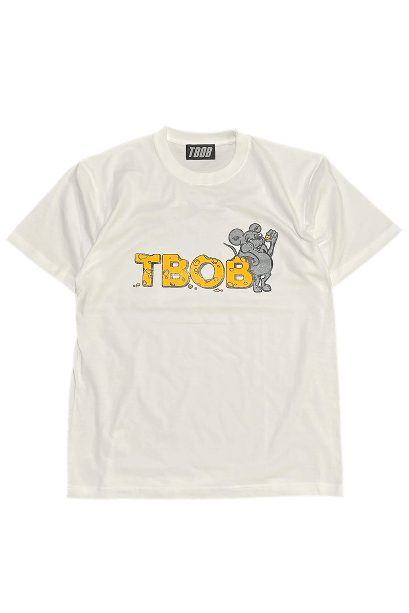 TheBackOfBoys(ザバックオブボーイズ) CHEESE&MOUSE TEE WHITE
