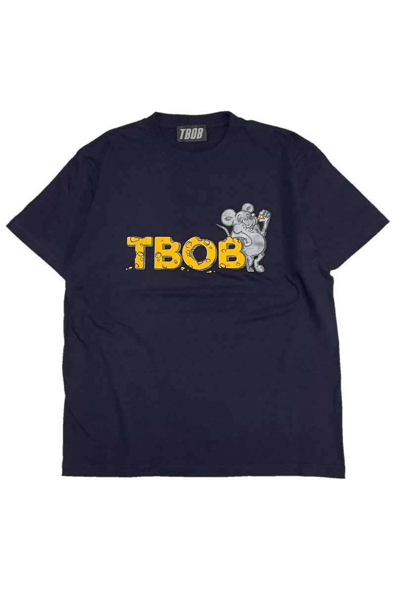 TheBackOfBoys(ザバックオブボーイズ)　CHEESE&MOUSE TEE　NAVY