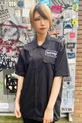 THRASHER TH5179 S/S WORK SHIRT BLACK