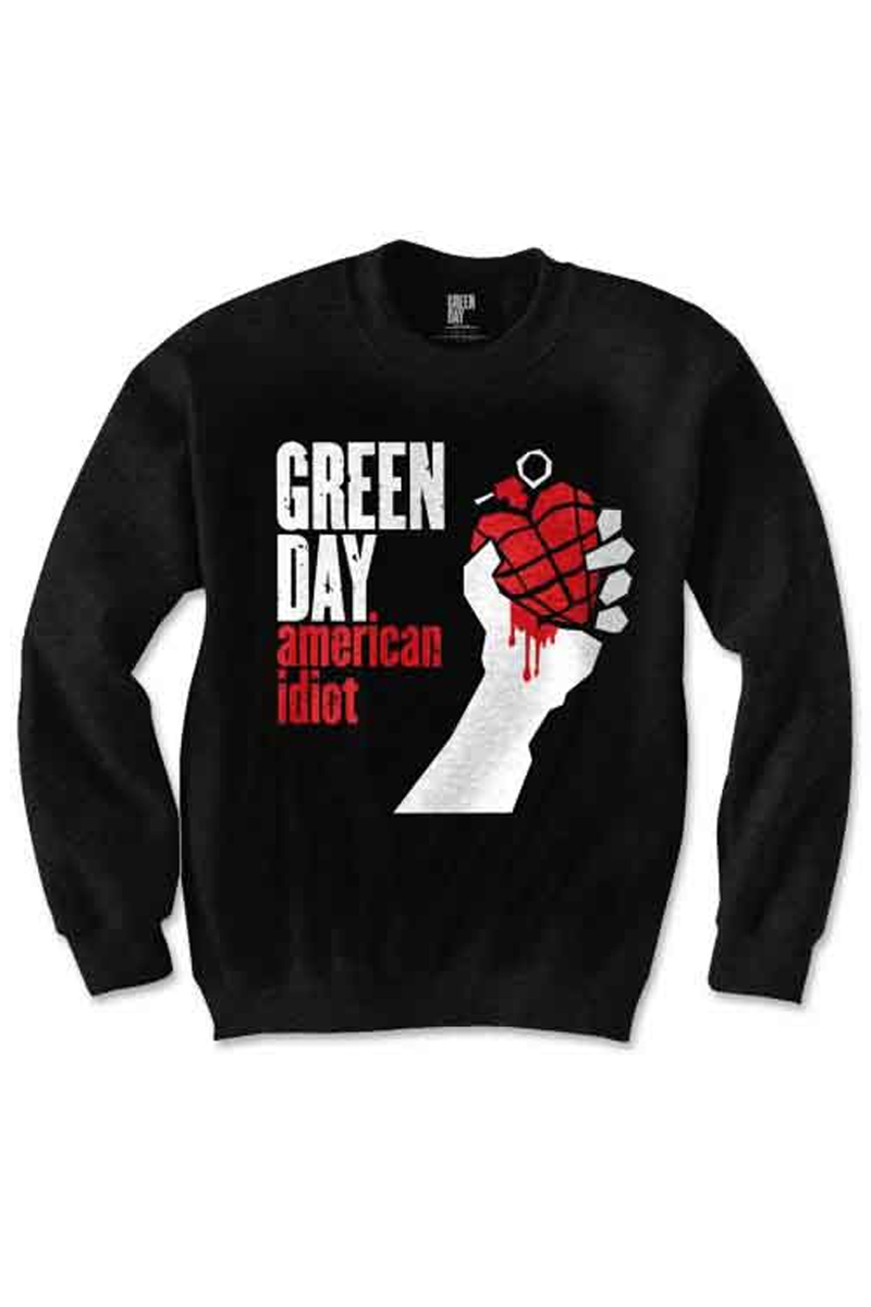 GREEN DAY UNISEX SWEATSHIRT: AMERICAN IDIOT
