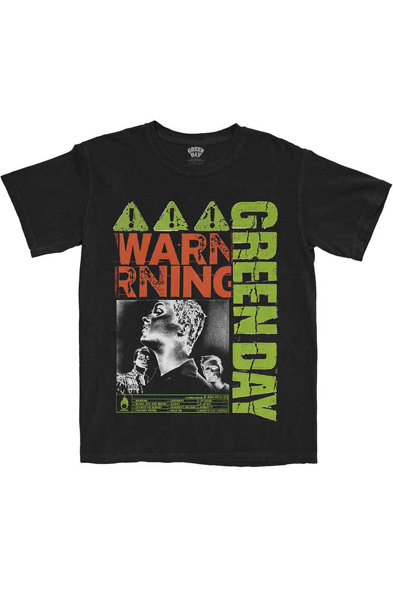 GREEN DAY バンドTシャツ ユニセックス : WARNING / ロック GREEN DAY バンドTシャツ ユニセックス : WARNING / ロック