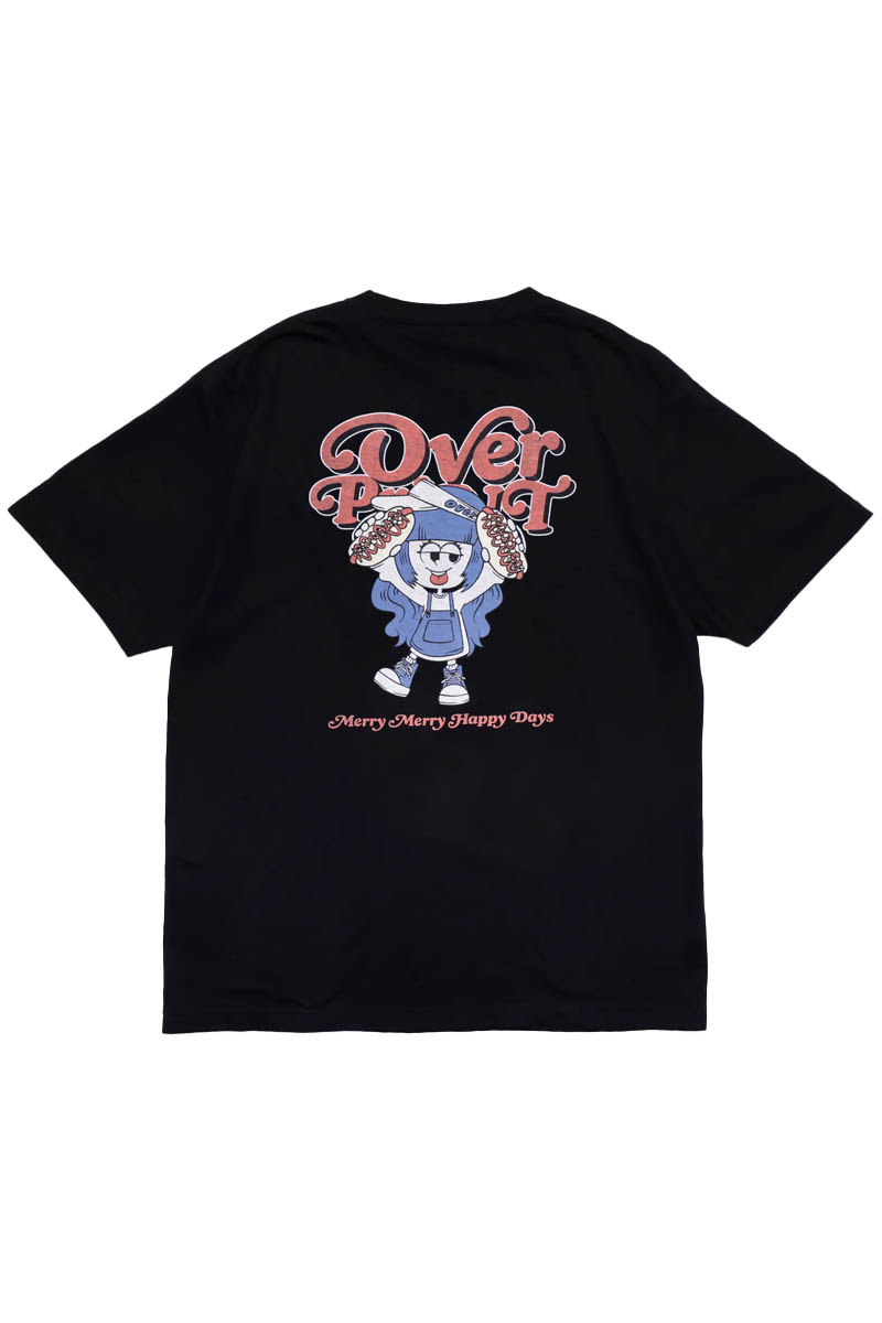 over print (オーバー・プリント) MERRY MERRY Tee - Black