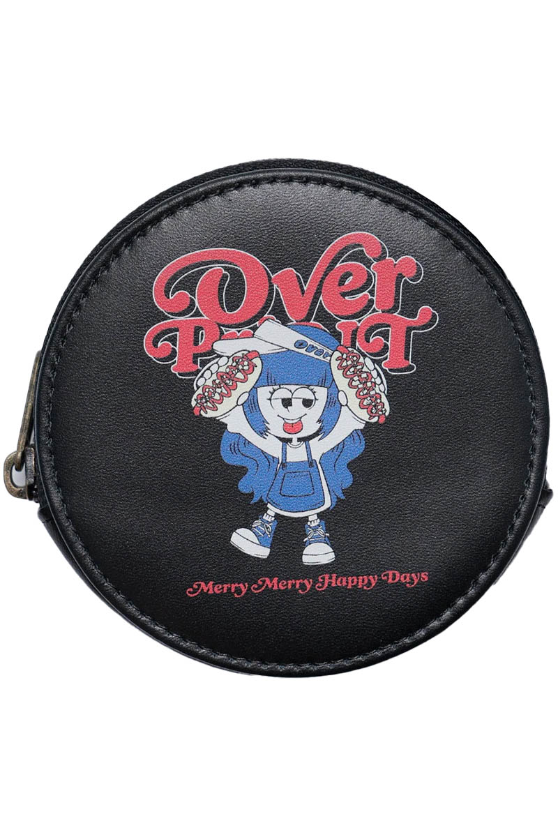 over print (オーバー・プリント) MERRY MERRY Coin Case - Black