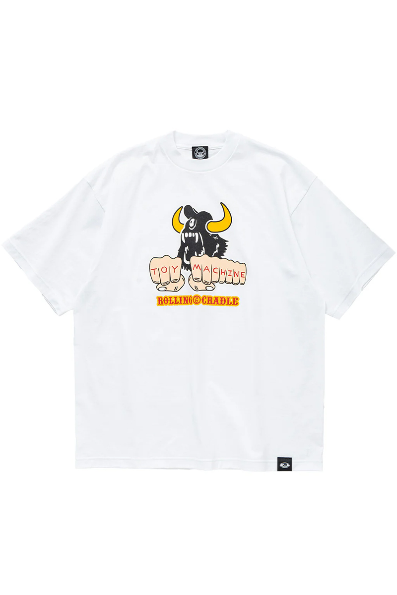 TOY MACHINE×ROLLING CRADLE CYCLOPS & FIST SST WHITE