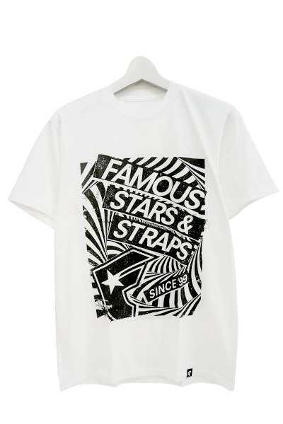FAMOUS STARS AND STRAPS (フェイマス・スターズ・アンド・ストラップス) ZONE TEE WHITE