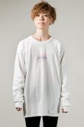 HEDWiNG Pastel Ink Long Sleeve T-shirt White