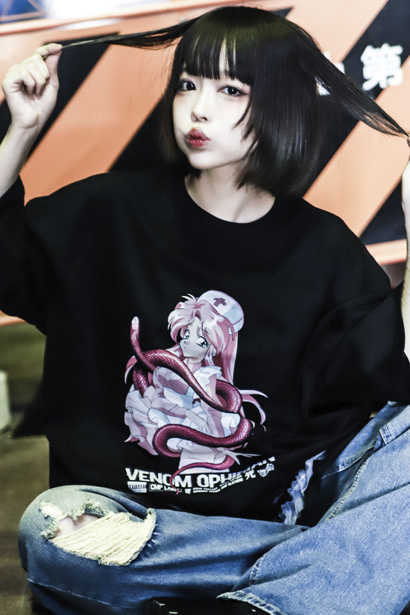 CMP LABEL (シーエムピーレーベル) 毒薬と蛇 oversized T-shirt
