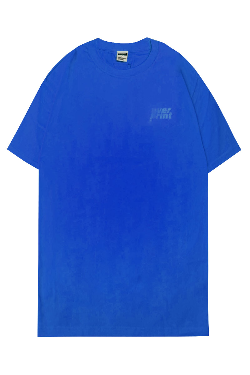 over print (オーバープリント) over Tee BLUE