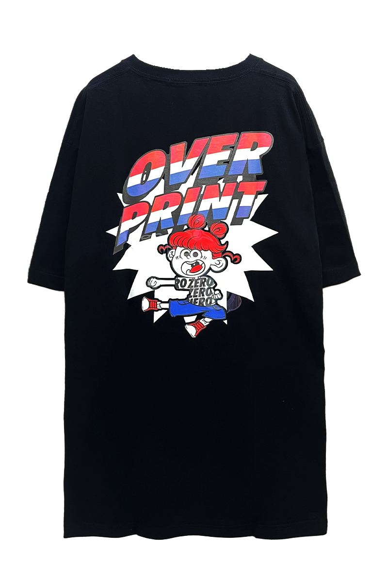 over print (オーバープリント) CAPTAIN Tee BLACK