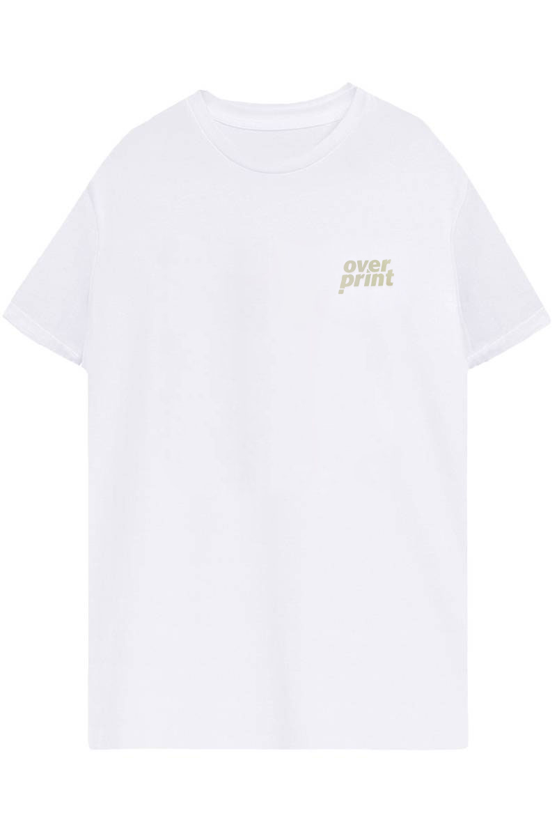 over print (オーバープリント) over Tee WHITE