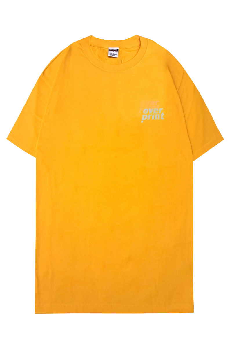 over print (オーバープリント) over Tee YELLOW