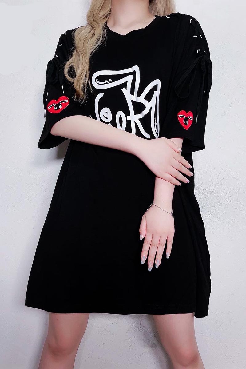 NieR (ニーア) BIG SILHOUETTE BRAID SHOULDER CUTSEW