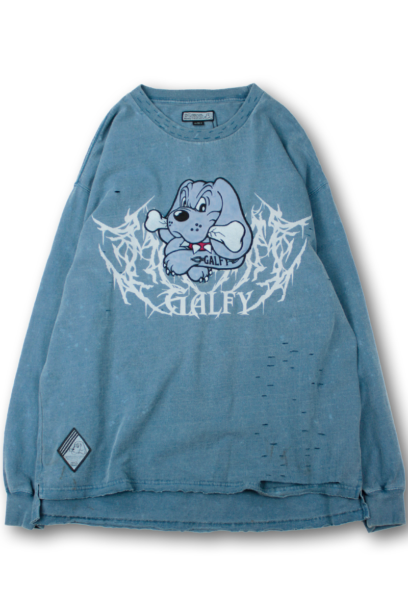 GALFY (ガルフィー) 染め染めわんちゃんボロボロンTee NAVY GALFY (ガルフィー) 染め染めわんちゃんボロボロンTee NAVY