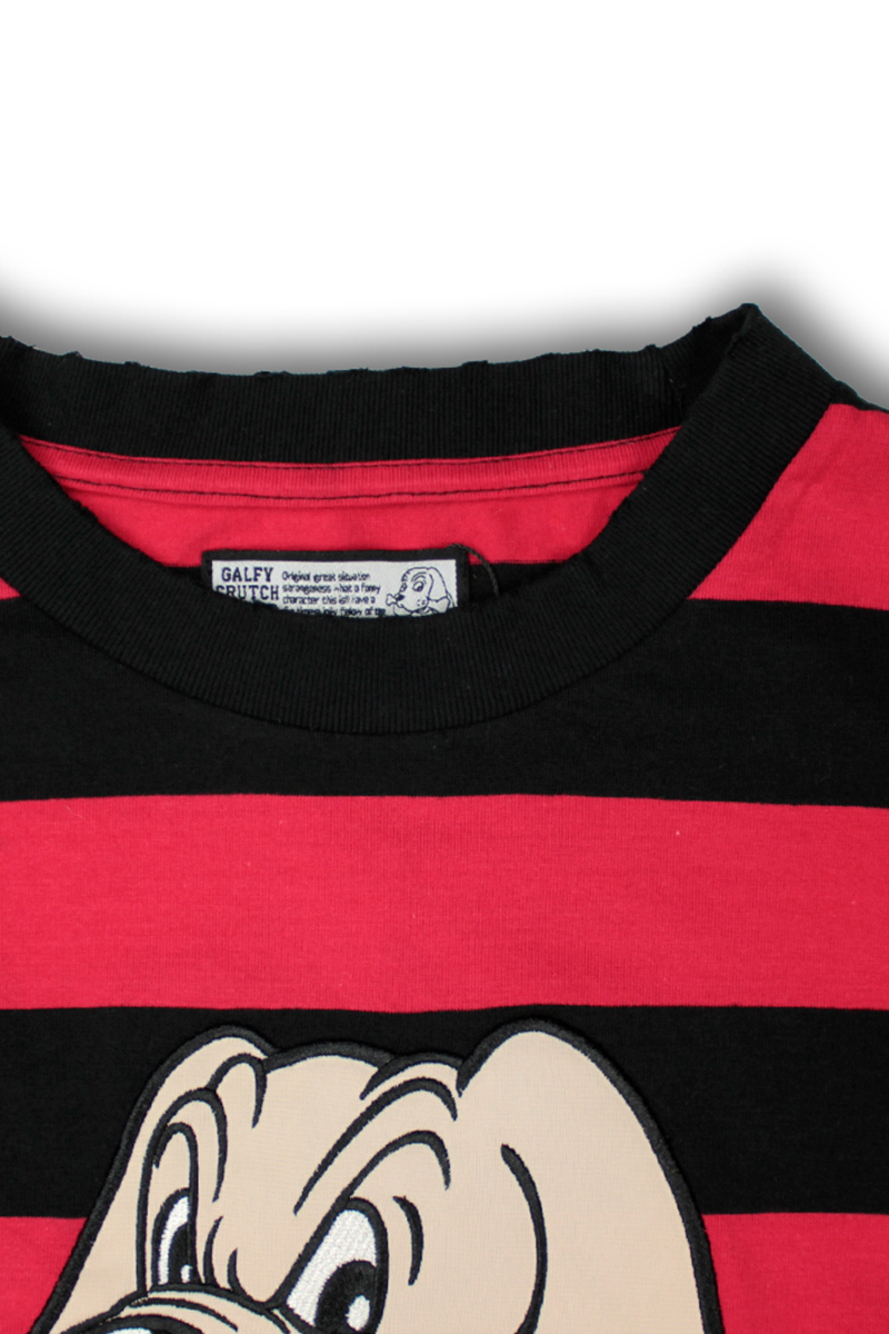 GALFY (ガルフィー) ビリビリボーダー ロンTee RED/BLACK GALFY (ガルフィー) ビリビリボーダー ロンTee RED/BLACK