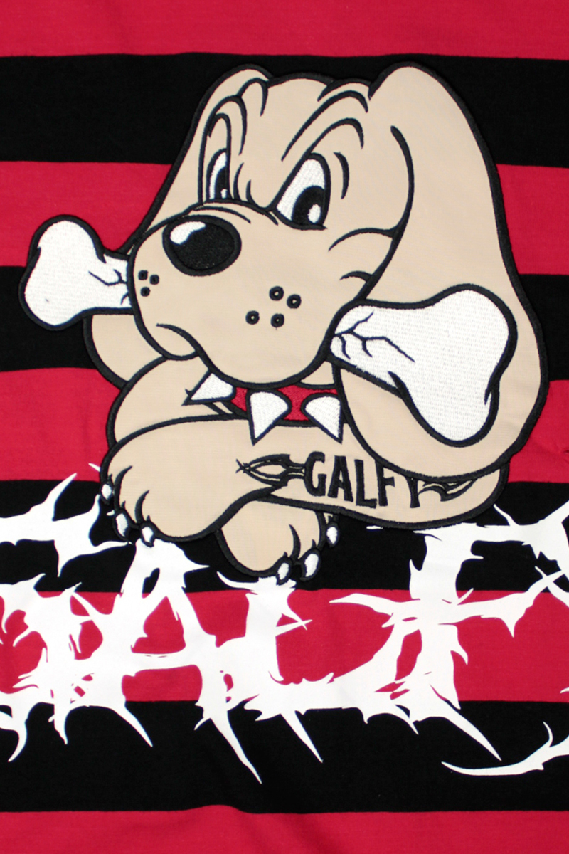 GALFY (ガルフィー) ビリビリボーダー ロンTee RED/BLACK GALFY (ガルフィー) ビリビリボーダー ロンTee RED/BLACK