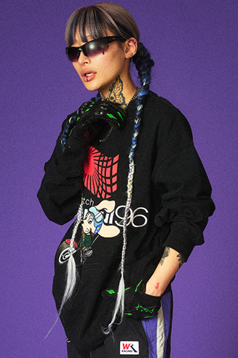 GALFY (ガルフィー)  ワンダフル ロンTee BLACK