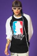 GALFY (ガルフィー)　ガルドッグスラグランロンTee WHITExBLACK
