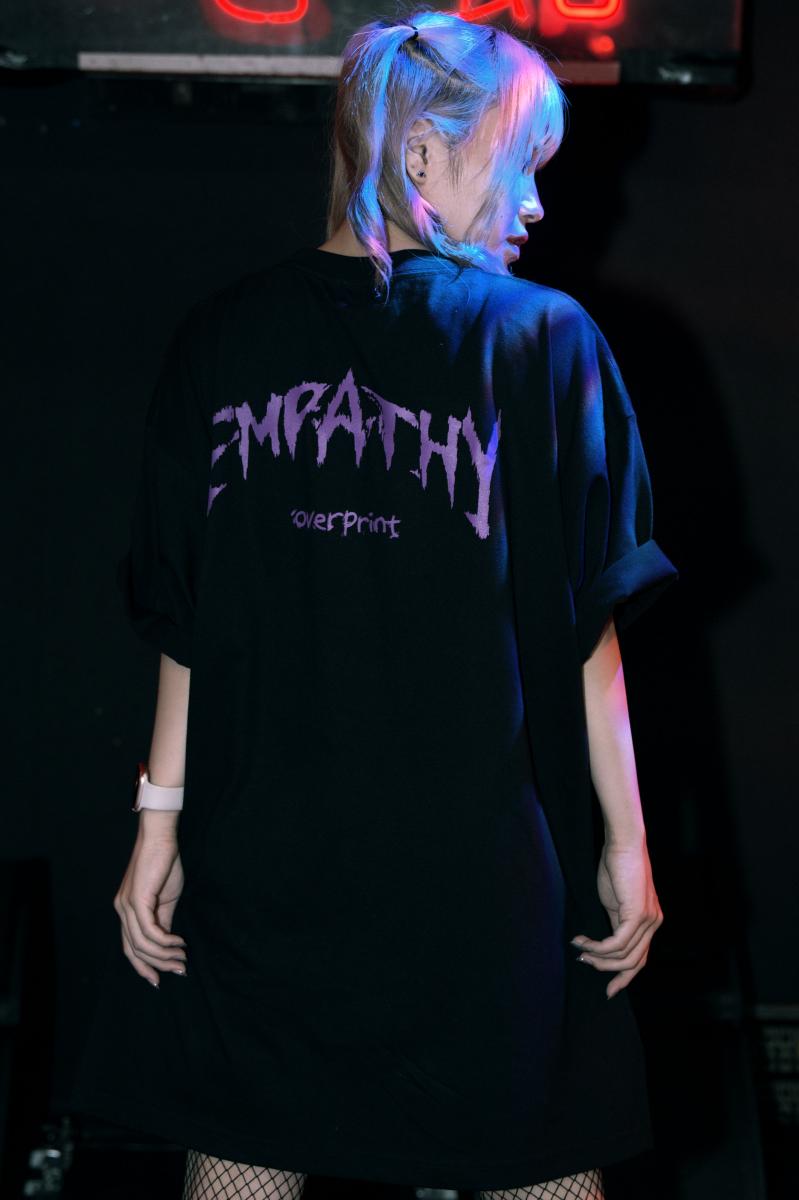 EMPATHY×over print Tシャツ　PURPLE