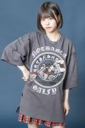 【ゲキクロ限定】GALFY(ガルフィー)×NOTBADCAT 超絶可愛犬猫同盟Tee Charcoal