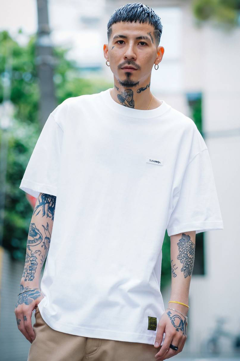 Subciety (サブサエティ) cardinal S/S - WHITE