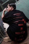 KAVANE Clothing "chapter"OVERSIZE CUTSEW(Red)