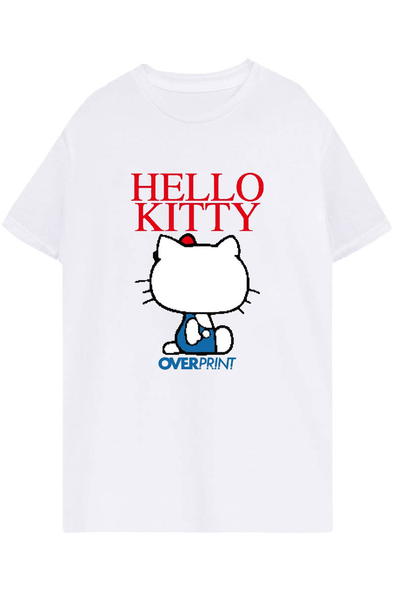 over print (オーバープリント) BACK Tee WHITE