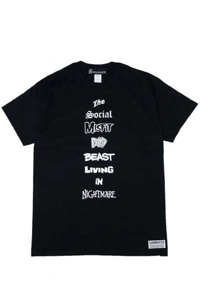 SABBAT13 BEAST TEE BLACK