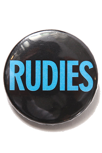 RUDIE'S (ルーディーズ) CAN BADGE SOLID PHAT BLACK