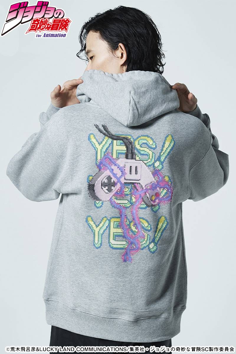 【予約商品】ジョジョの奇妙な冒険xglamb(グラム) Joseph Joester Hoodie Gray